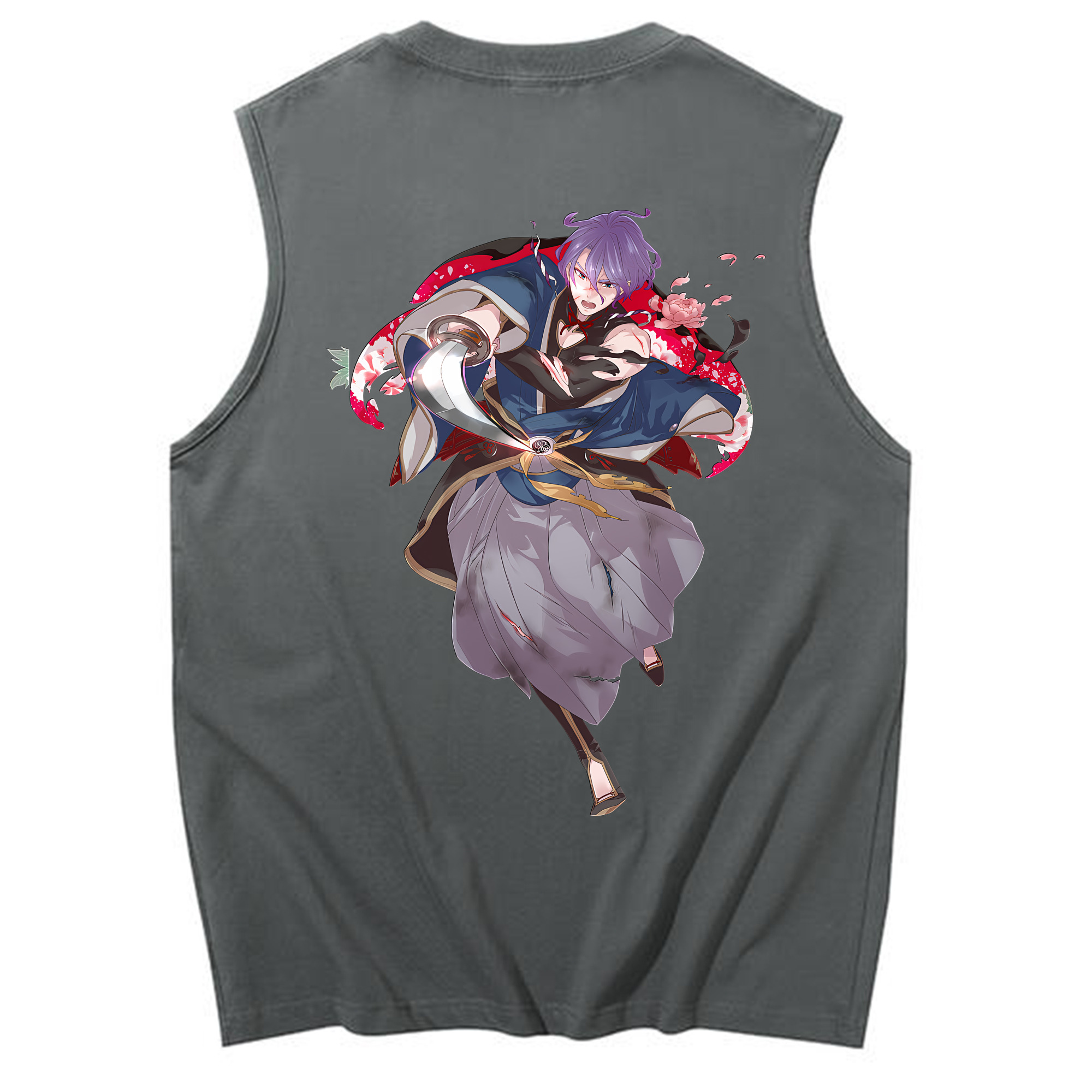 （画像用） 刀剣乱舞 Touken Ranbu コットン100％タンクトップ（背面プリント）